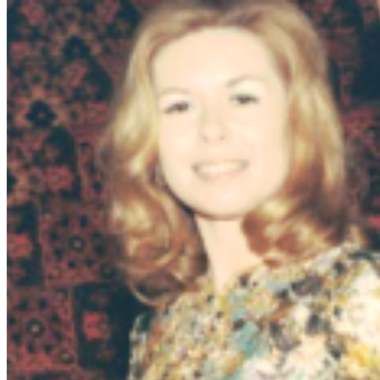 A picture of my beloved mom, dressed up.